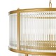 Dar-BIA0663 - Bianka - Bronze 6 Light Pendant with Ribbed Glass