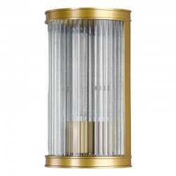 Bianka - Bronze Wall Lamp with Ribbed Glass Bianka - Bronze Wall Lamp with Ribbed Glass