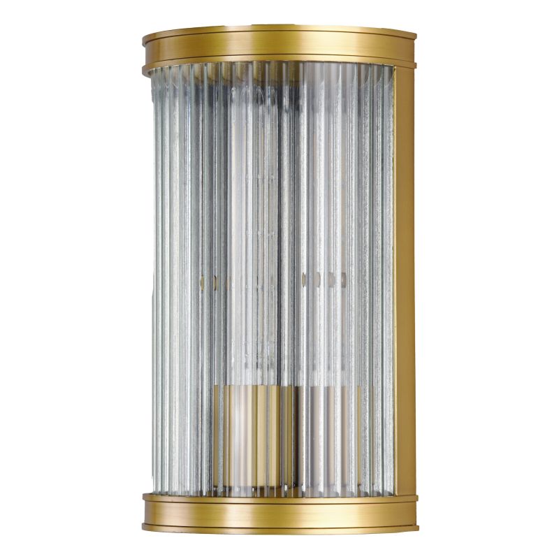 Dar-BIA0763 - Bianka - Bronze Wall Lamp with Ribbed Glass