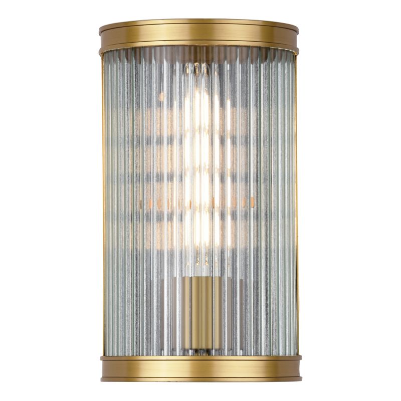 Dar-BIA0763 - Bianka - Bronze Wall Lamp with Ribbed Glass