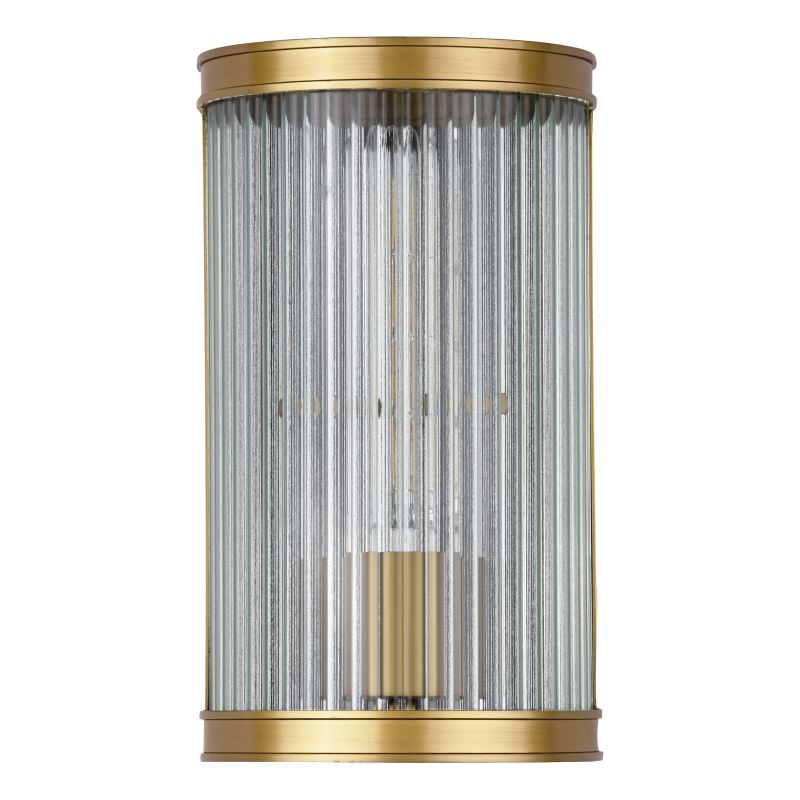 Dar-BIA0763 - Bianka - Bronze Wall Lamp with Ribbed Glass