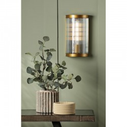 Bianka - Bronze Wall Lamp with Ribbed Glass Bianka - Bronze Wall Lamp with Ribbed Glass