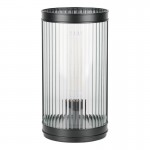 Bianka - Matt Black Table Lamp with Ribbed Glass Bianka - Matt Black Table Lamp with Ribbed Glass