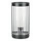 Dar-BIA4222 - Bianka - Matt Black Table Lamp with Ribbed Glass