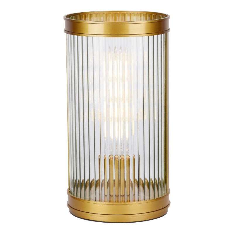 Dar-BIA4263 - Bianka - Bronze Table Lamp with Ribbed Glass