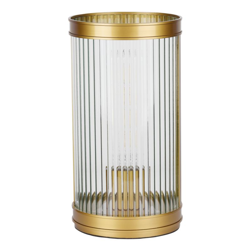 Dar-BIA4263 - Bianka - Bronze Table Lamp with Ribbed Glass