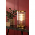 Bianka - Bronze Table Lamp with Ribbed Glass Bianka - Bronze Table Lamp with Ribbed Glass