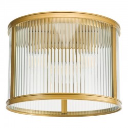 Bianka - Bronze 3 Light Flush with Ribbed Glass Bianka - Bronze 3 Light Flush with Ribbed Glass