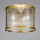 Dar-BIA5363 - Bianka - Bronze 3 Light Flush with Ribbed Glass