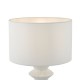 Dar-BID422 - Bidelia - White Table Lamp with White Linen Shade