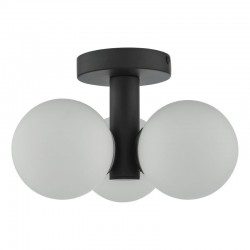 Blake - Matt Black 3 Light Ceiling Lamp with Opal Glass Blake - Matt Black 3 Light Ceiling Lamp with Opal Glass