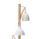 Table & Floor Lamp - Blyton - Retro Cream with Wood 3 Light Floor Lamp Dar-BLY4943 - Blyton - Retro Cream with Wood 3 Light Floor Lamp