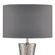 Dar-BOK4232-X - Bokara - Gray Shade & Silver Table Lamp