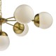 Dar-BOM3435 - Bombazine - Natural Brass & Opal Glass 7 Light Centre Fitting