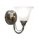Wall Lights - Boston - Decorative Antique Brass with Glass Single Wall Lamp Dar-BOS07 - Boston - Decorative Antique Brass with Glass Single Wall Lamp