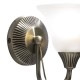 Wall Lights - Boston - Decorative Antique Brass with Glass Single Wall Lamp Dar-BOS07 - Boston - Decorative Antique Brass with Glass Single Wall Lamp