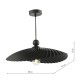 Dar_Vol3-BOU6522 - Bouvier - Shade Only - Matt Black Decorative Shade