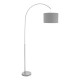 Dar-BOW4946 - Bow - Base Only - Satin Nickel Floor Lamp