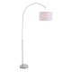 Dar-BOW4946 - Bow - Base Only - Satin Nickel Floor Lamp