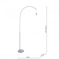 Bow - Base Only - Satin Nickel Floor Lamp Bow - Base Only - Satin Nickel Floor Lamp