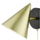 Wisebuys-BRA0741 - Branco - Satin Gold & Black Wall Lamp