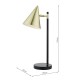 Wisebuys-BRA4241 - Branco - Satin Gold & Black Desk Lamp