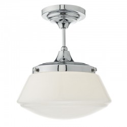 Caden - Bathroom Polish Chrome Ceiling Lamp with Opal Glass  Caden - Bathroom Polish Chrome Ceiling Lamp with Opal Glass