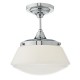 Dar-CAD0150 - Caden - Bathroom Polish Chrome and Opal Glass Ceiling Lamp