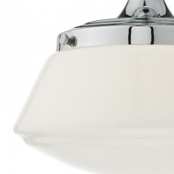 Caden - Bathroom Polish Chrome Ceiling Lamp with Opal Glass  Caden - Bathroom Polish Chrome Ceiling Lamp with Opal Glass