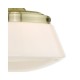 Dar-CAD0175 - Caden - Bathroom Antique Brass & Opal Glass Ceiling Lamp