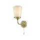 Bathroom Lights - Caden - Bathroom Antique Brass and Opal Glass Wall Lamp Dar-CAD0775 - Caden - Bathroom Antique Brass and Opal Glass Wall Lamp