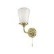 Bathroom Lights - Caden - Bathroom Antique Brass and Opal Glass Wall Lamp Dar-CAD0775 - Caden - Bathroom Antique Brass and Opal Glass Wall Lamp