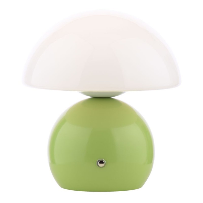Dar_Vol3-CAE4124 - Caesar - Green Rechargeable Table Lamp with Opal Glass