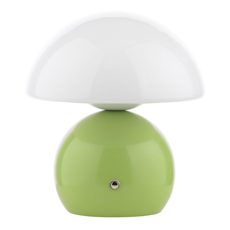 Dar_Vol3-CAE4124 - Caesar - Green Rechargeable Table Lamp with Opal Glass
