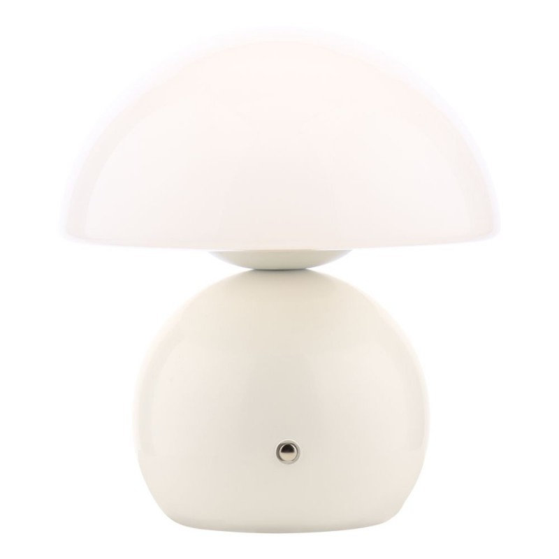 Dar_Vol3-CAE412 - Caesar - Ivory Rechargeable Table Lamp with Opal Glass