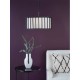 Dar-CAG0422 - Cagliari - Matt Black 4 Light Pendant with Ivory Linen Shade