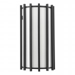 Cagliari - Matt Black Wall Lamp with Ivory Linen Shade Cagliari - Matt Black Wall Lamp with Ivory Linen Shade