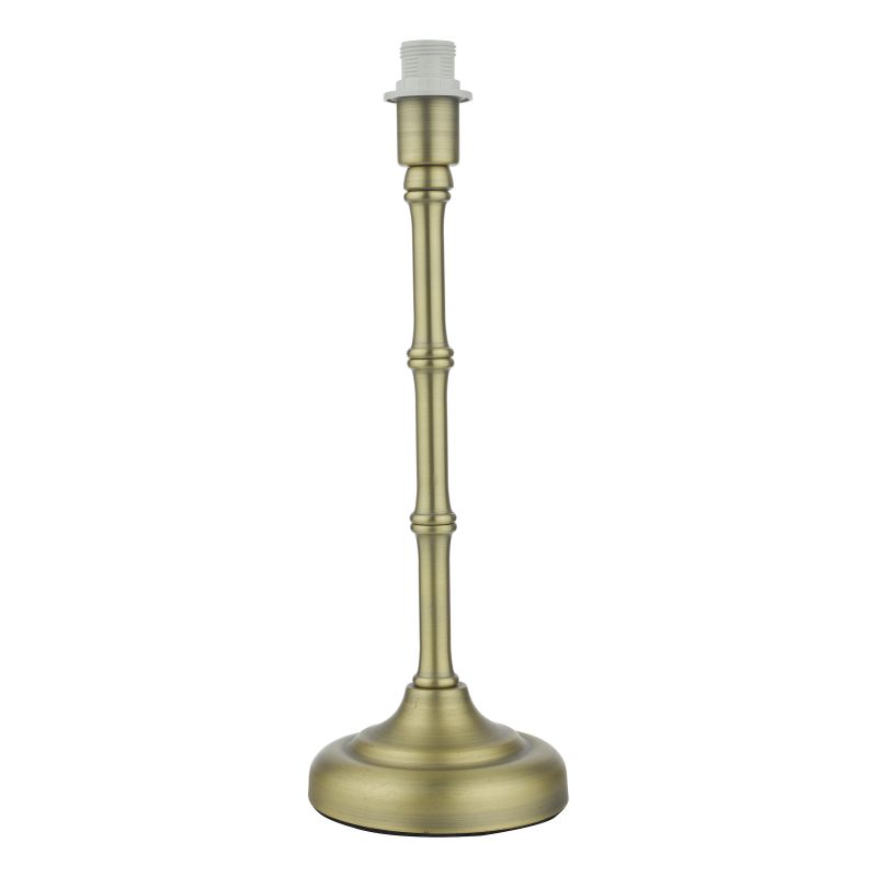 Dar-CAN4275 - Cane - Natural Linen  & Antique Brass Touch Table Lamp