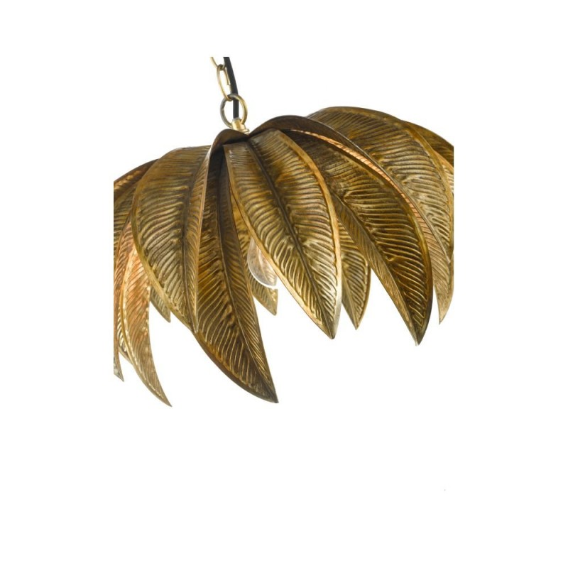 Dar-CAR0135 - Cara - Antique Gold Palm Tree Single Pendant