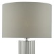 Dar-CAS4250 - Cassandra - Grey Shade with Polished Chrome Table Lamp