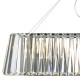 Dar-CEC0350 - Cecilia - Crystal with Chrome 3 Light over Island Fitting