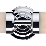 Century - Bathroom Chrome Twin Wall Lamp with Frosted Glasses  Century - Bathroom Chrome Twin Wall Lamp with Frosted Glasses