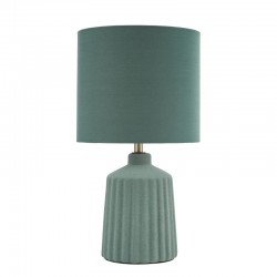Chloris - Green Small Table Lamp with Green Cotton Shade Chloris - Green Small Table Lamp with Green Cotton Shade