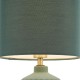 Dar_Vol3-CHL4124 - Chloris - Green Small Table Lamp with Green Cotton Shade