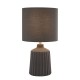 Dar_Vol3-CHL4139 - Chloris - Grey Small Table Lamp with Grey Cotton Shade