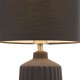 Dar_Vol3-CHL4139 - Chloris - Grey Small Table Lamp with Grey Cotton Shade