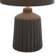 Dar_Vol3-CHL4139 - Chloris - Grey Small Table Lamp with Grey Cotton Shade