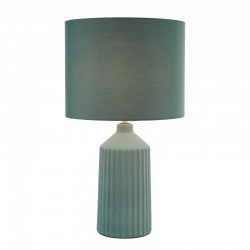 Chloris - Green Big Table Lamp with Green Cotton Shade Chloris - Green Big Table Lamp with Green Cotton Shade