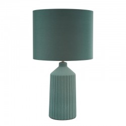 Chloris - Green Big Table Lamp with Green Cotton Shade Chloris - Green Big Table Lamp with Green Cotton Shade