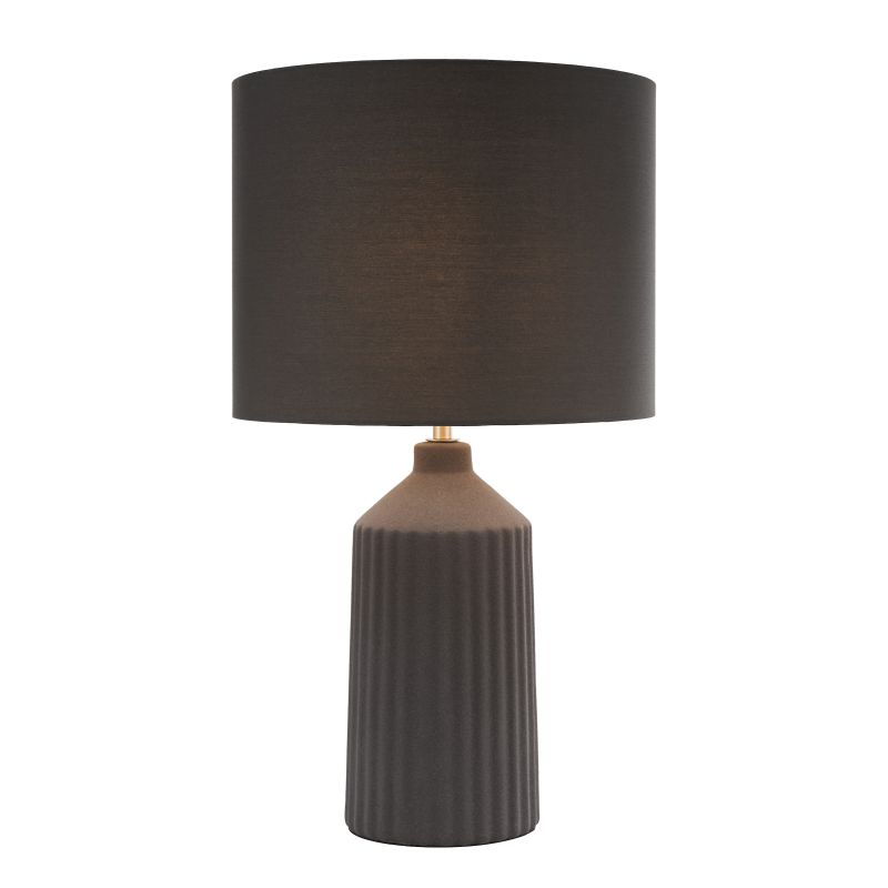 Dar_Vol3-CHL4339 - Chloris - Grey Big Table Lamp with Grey Cotton Shade